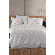 Hobby Missy Gri Çift Kişilik Poplin Nevresim Takımı
