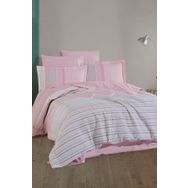 Hobby Trella Pembe Poplin Kapitone Çift Kişilik Nevresim Takımı