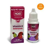 Hobi 30 ml 20 Adet Kuşlar İçin Vitamin E ve Selenyum Takviyesi