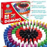 Hobi Eğitim HED 338 100 Parça Renkli Ahşap Domino