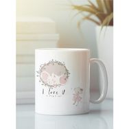 Hobi Shop Aşk Sevgi Baskılı Porselen Kupa