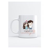 Hobi Shop Bugünde Çok Mutluyuz Baskı Porselen Kupa Bardak