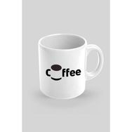 Hobi Shop Coffee Baskılı Beyaz Kupa Bardak