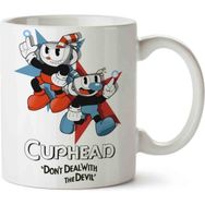 Hobi Shop Cuphead And Mugman Beyaz Porselen Kupa Bardak