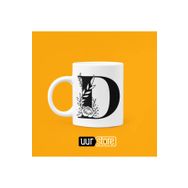 Hobi Shop D Harfi Baskılı Porselen Kupa Bardak