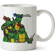 Hobi Shop Ninja Turtles 3 Beyaz Porselen Kupa Bardak
