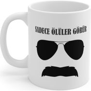 Hobi Shop Pala Tasarımlı Baskılı Beyaz Kupa Bardak