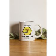 Hobi Shop Porselen - Civciv - Bebeğim Tehlikeliyim Diyorum Motto Kupa Bardak