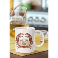 Hobi Shop Yengeç Burcu Baskılı Porselen Kupa Bardak