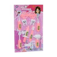 Hobi Toys HB-15985 Kartela Kız Diş Doktor Seti