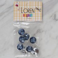 Hobium Loren Crafts 196 Mavi 8'li Düğme