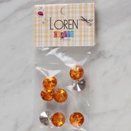 Hobium Loren Crafts 205 Turuncu 8'li Düğme