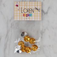 Hobium Loren Crafts 206 Hardal Sarısı 8'li Düğme