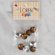 Hobium Loren Crafts 208 Kahverengi 8'li Düğme