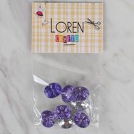 Hobium Loren Crafts 235 Lila Düğme 8'li Düğme