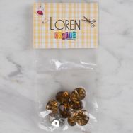 Hobium Loren Crafts 243 Kahverengi 8'li Düğme