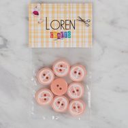Hobium Loren Crafts 434 Yavruağzı Ayak İzi 8'li Düğme