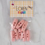 Hobium Loren Crafts 72 Pembe Çoban Çoban 8'li Düğme