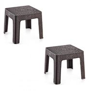 Holiday 2'li Set Monoblok Rattan Sehpa