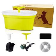 Holytachi 2000 ml Çift Çıkışlı Otomatik Kedi Su Kabı