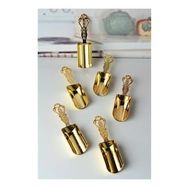 Homecare 715869 Vintage El Yapımı Gold 6'lı Baharat Ölçü Kaşığı Seti