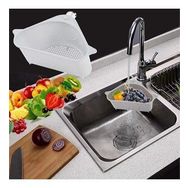 HomeCare 716632 Barazza Üçgen Lavabo Köşe Beyaz Süzgeçli Organizer