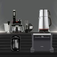 Homend Premium Serisi Siyah Elektrikli Mutfak Aletleri Çeyiz Setleri