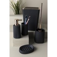 HOMENIVA Arow Akrilik 5 Parça Siyah Lüx Banyo Seti