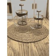 HomeTarz 2'li 600 ml 350 ml French Press Kahve Bitki Demliği