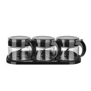 HomeTarz 300 ml 3'lü Standlı Kaşıklı Desire Baharatlık Seti