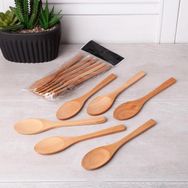 HomeTarz Bambu Kaşık 6'li Set 17 cm Bambu Kaşık Salça Kaşığı