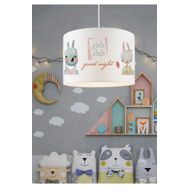 Homing AYD-3081 Kids Sevimli Ayıcık Kumaş Baskılı 28'li Çocuk Odası Avize