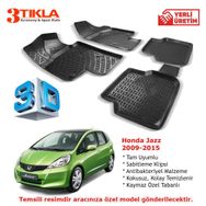 Honda Jazz 2009-2015 Seti 3D Havuzlu Paspas