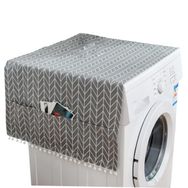 HONMEET 55x130 cm Gri Nefes Alabilen Kumaş Buzdolabı Çamaşır Makinesi Örtüsü