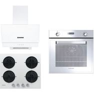 Hoover HDG6C2WTK - HVWM6MW - HOT3051W/E Beyaz 3'lü Cam Ankastre Set