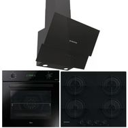 Hoover HO3158B - HDG6C2GBTK - HVW6MBB Siyah 3'lü Ankastre Set