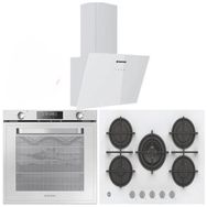 Hoover HOAT 3150 - HDG6CI1GWTK - HVG74WK3W Beyaz 3'lü Ankastre Set