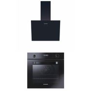 Hoover HOT3051BI - HDG6C1GBTK Siyah 2'li Ankastre Set