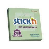 Hopax 21552 Stickn 100 Yaprak 76x76 mm Yeşil 12 Adet Yapışkanlı Not Kağıdı