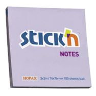 Hopax Stıckn 76X76 mm Pastel Lila 100 Yaprak Yapışkanlı Not Kağıdı
