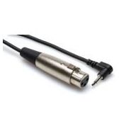 Hosa Xlr (F) 3.5 mm Ts (M), 1.5 m Mono Mikrofon Kablosu