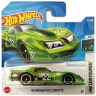 Hot Wheels 76 Greenwood Corvette Yeşil Oyuncak Araba