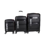 Hotowa Gold PP 8011 Siyah TSA Kilitli Üçlü Set Valiz