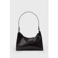 Housebags 195 Kadın Lizard Siyah Baguette Çanta