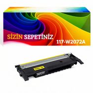 HP 117A W2071A Çipli Sarı Muadil Toner