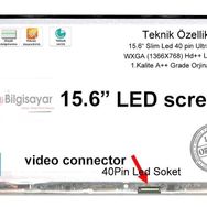 HP 15-G203NT L0C71EA Uyumlu Notebook Lcd Ekran