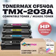 HP 203A CF540A Color Laserjet M280NW Muadil Toner Set