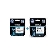HP 305 Deskjet 2723 Siyah 2'li Orjinal Kartuş Seti
