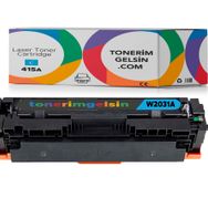 Hp 415A-W2031A Mavi Muadil Chipsiz Toner