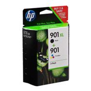 HP 901XL 901 CC654AE CC656AE Siyah ve Renkli Orjinal Kartuş Seti